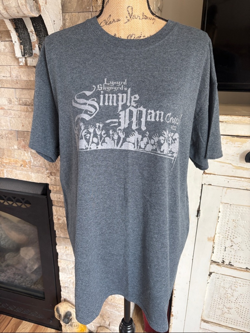 Lynyrd Skynyrd’s Simple Man Cruise VIII 2014 gray concert tshirt band tshirt